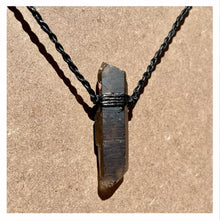 Load image into Gallery viewer, Smokey Quartz Necklace on Black