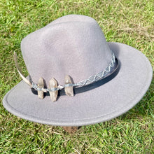 Load image into Gallery viewer, Hat Band Light Smokey Quartz on Silver