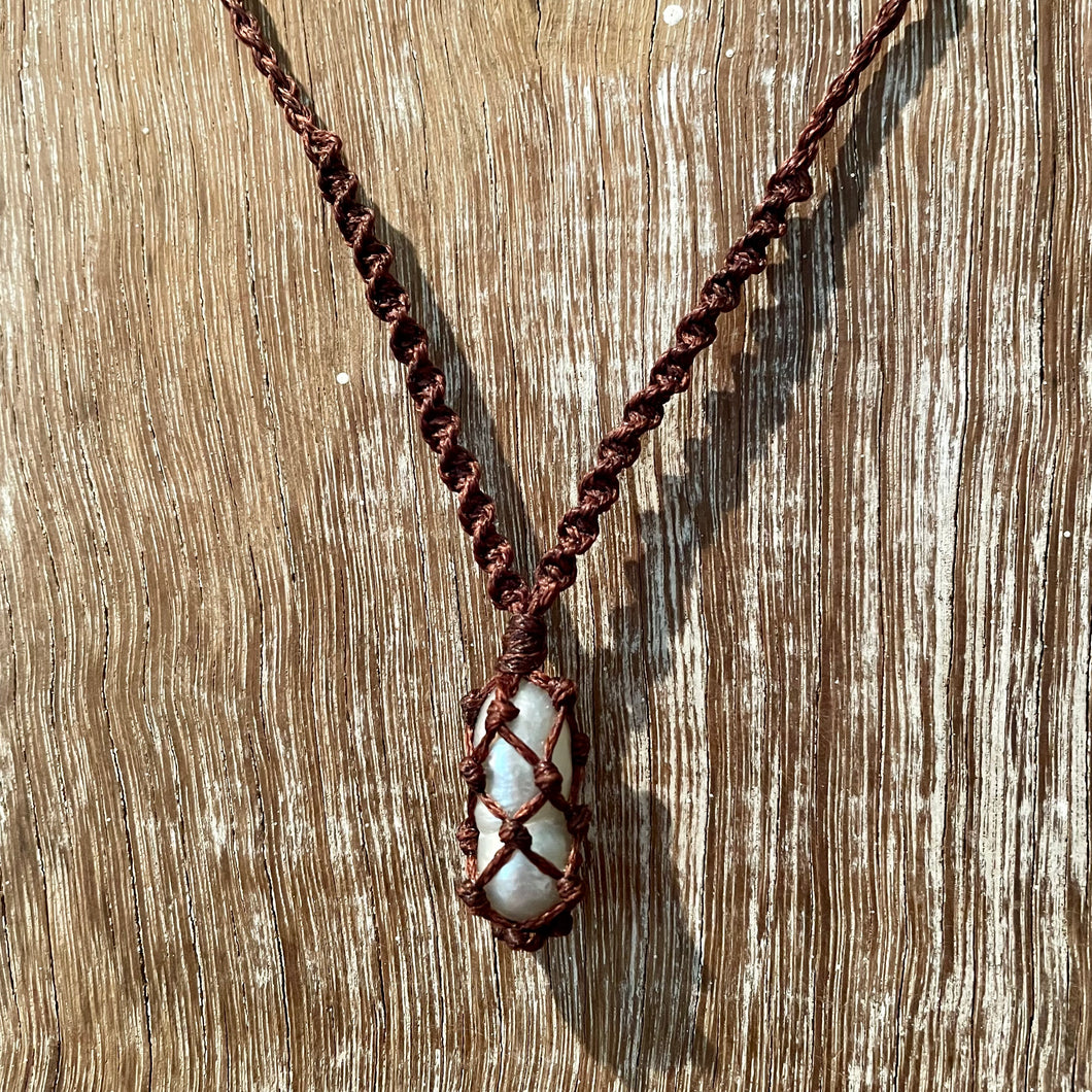 Pearl Necklace on Brown