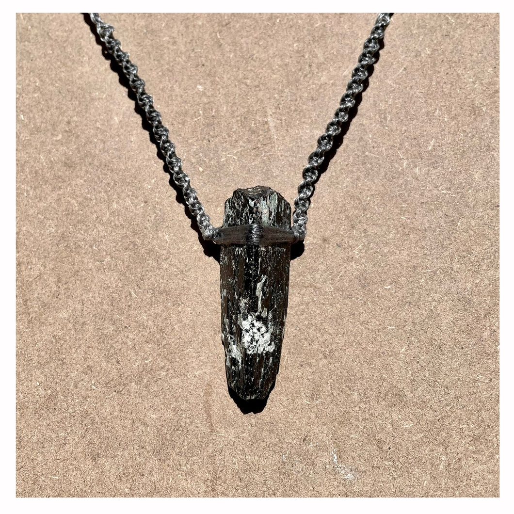 Black Tourmaline Necklace on Silver