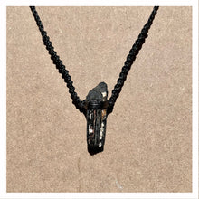 Load image into Gallery viewer, Black Tourmaline Necklace on Black