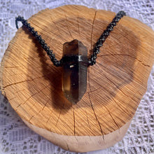 Load image into Gallery viewer, Smokey Quartz Necklace on Black