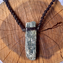 Load image into Gallery viewer, Kyanite Necklace on Brown