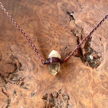 Load image into Gallery viewer, Citrine Choker on Brown