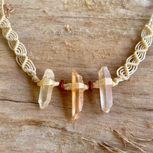 Load image into Gallery viewer, Tangerine Quartz Trio on Cream