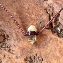 Load image into Gallery viewer, Citrine Choker on Brown