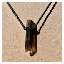 Load image into Gallery viewer, Smokey Quartz Necklace on Black