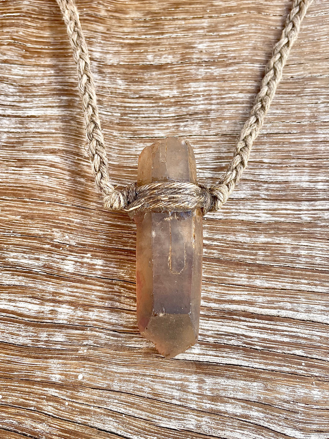 Smokey Quartz on Hemp