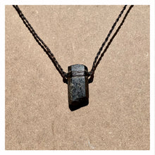 Load image into Gallery viewer, Black Tourmaline Necklace on Brown