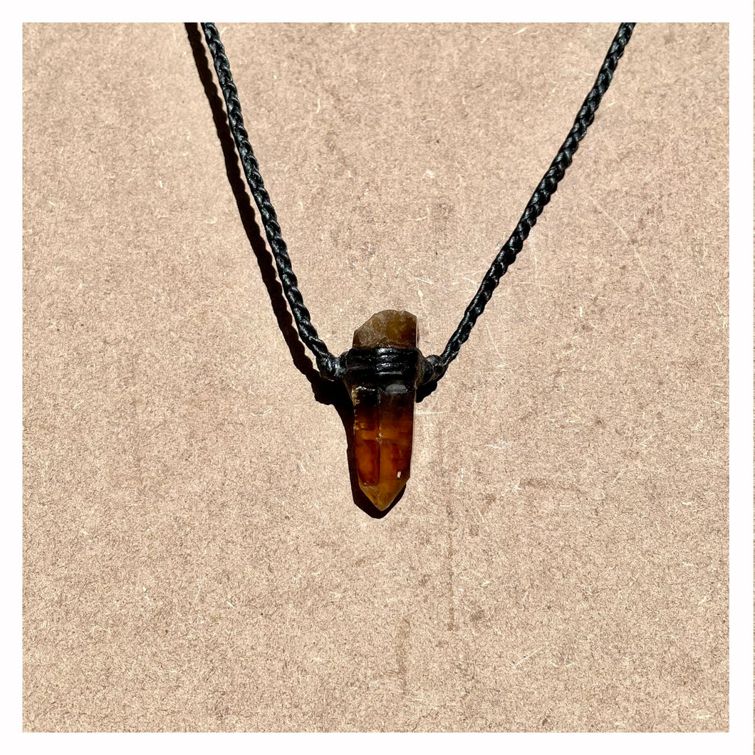 Citrine Choker on Black