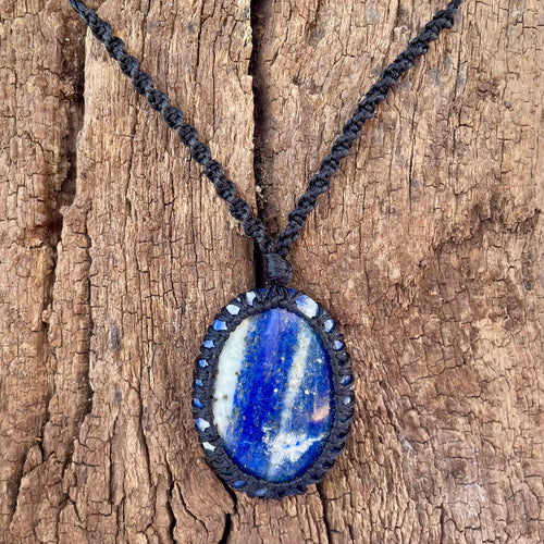 Lapis Lazuli Necklace on black