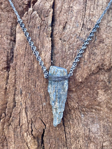 Kyanite Necklace on Silver