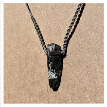 Load image into Gallery viewer, Black Tourmaline Necklace on Silver