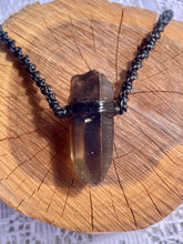 Load image into Gallery viewer, Smokey Quartz Necklace on Black