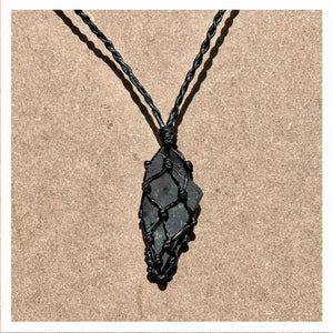 Shungite Necklace on Black