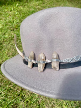 Load image into Gallery viewer, Hat Band Light Smokey Quartz on Silver