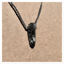 Load image into Gallery viewer, Black Tourmaline Necklace on Silver