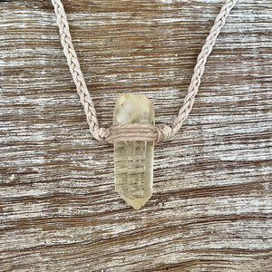 Citrine on Hemp