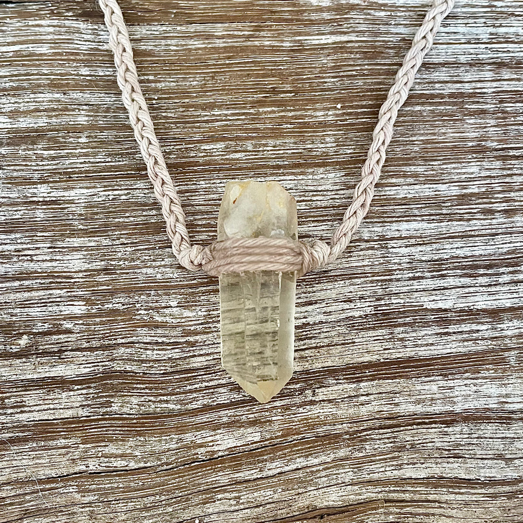 Citrine on Hemp