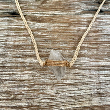 Load image into Gallery viewer, Clear Quartz Choker on Hemp