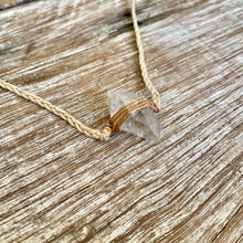 Load image into Gallery viewer, Clear Quartz Choker on Hemp