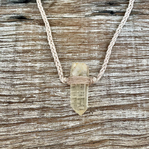 Citrine on Hemp