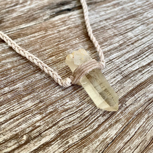 Citrine on Hemp