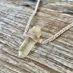 Citrine on Hemp