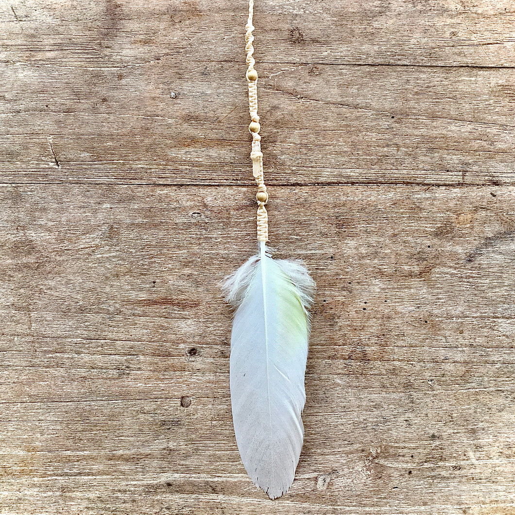 Hair Piece Cockatoo & Clear Quartz