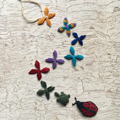 Butterfly Macrame Necklaces